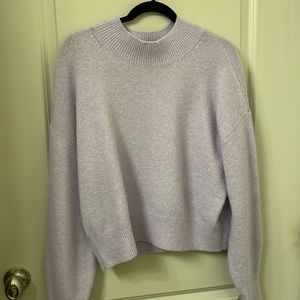 & Other Stories lavender mock neck sweater